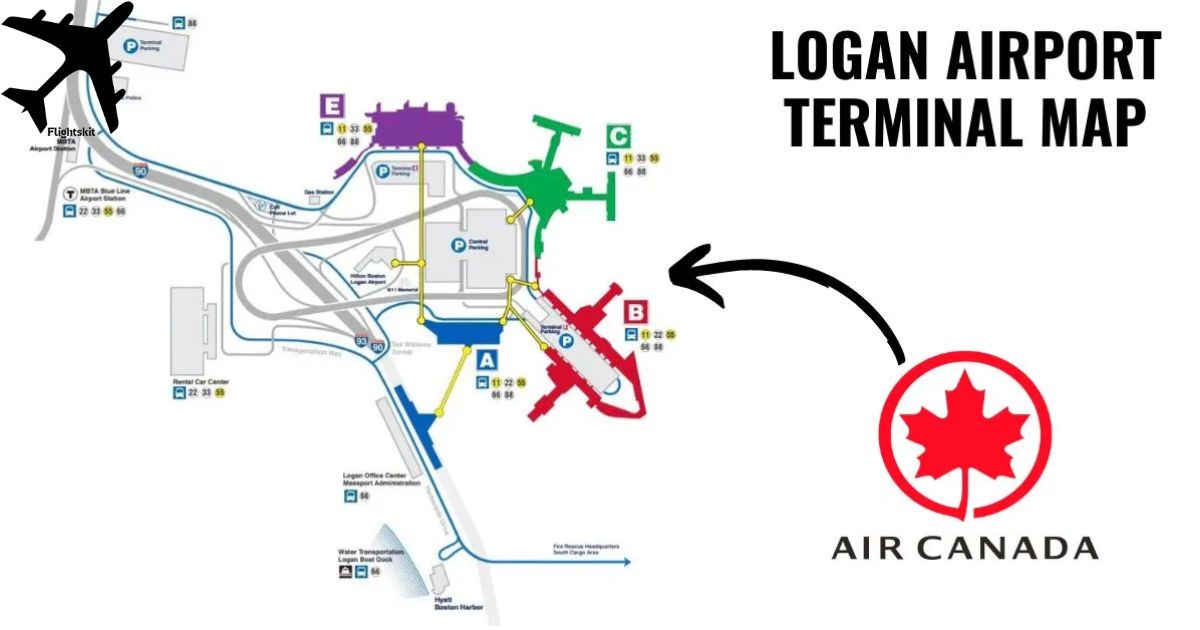 Air Canada Boston Logan Terminal Map
