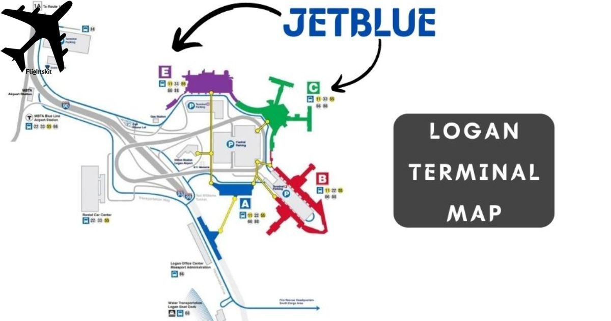 JetBlue Terminal Map Boston