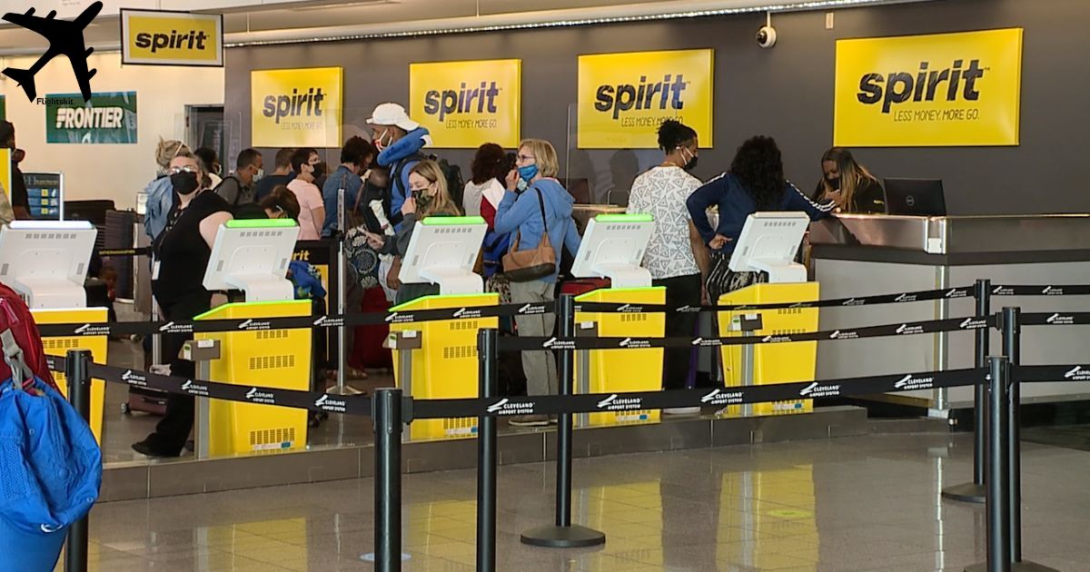 Ticketing Counter at IAH Spirit Airlines Terminal