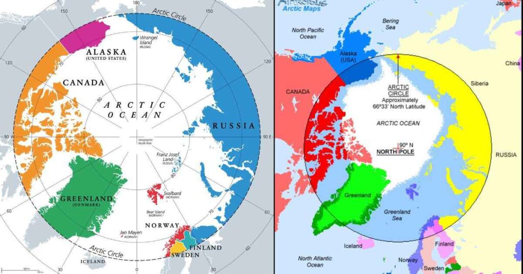 Where is the Arctic Circle Located